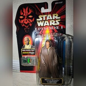Star Wars Episode I Mace Windu 1999 NIB - Rare Collectible - The Saga Collection